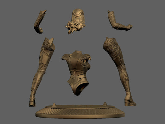 ww84 - Wonderwoman 3D Printed Model kit