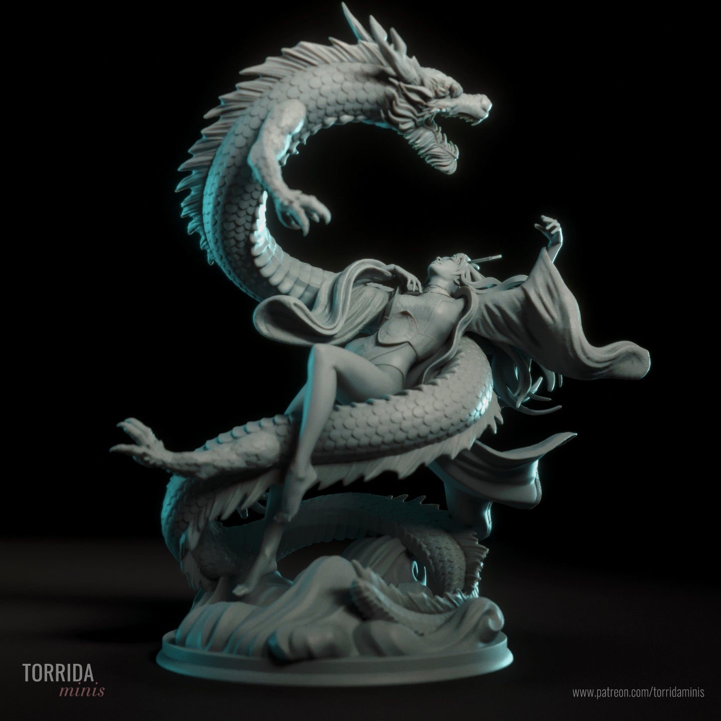 Yahui and the Dragon - 3D Model Kit