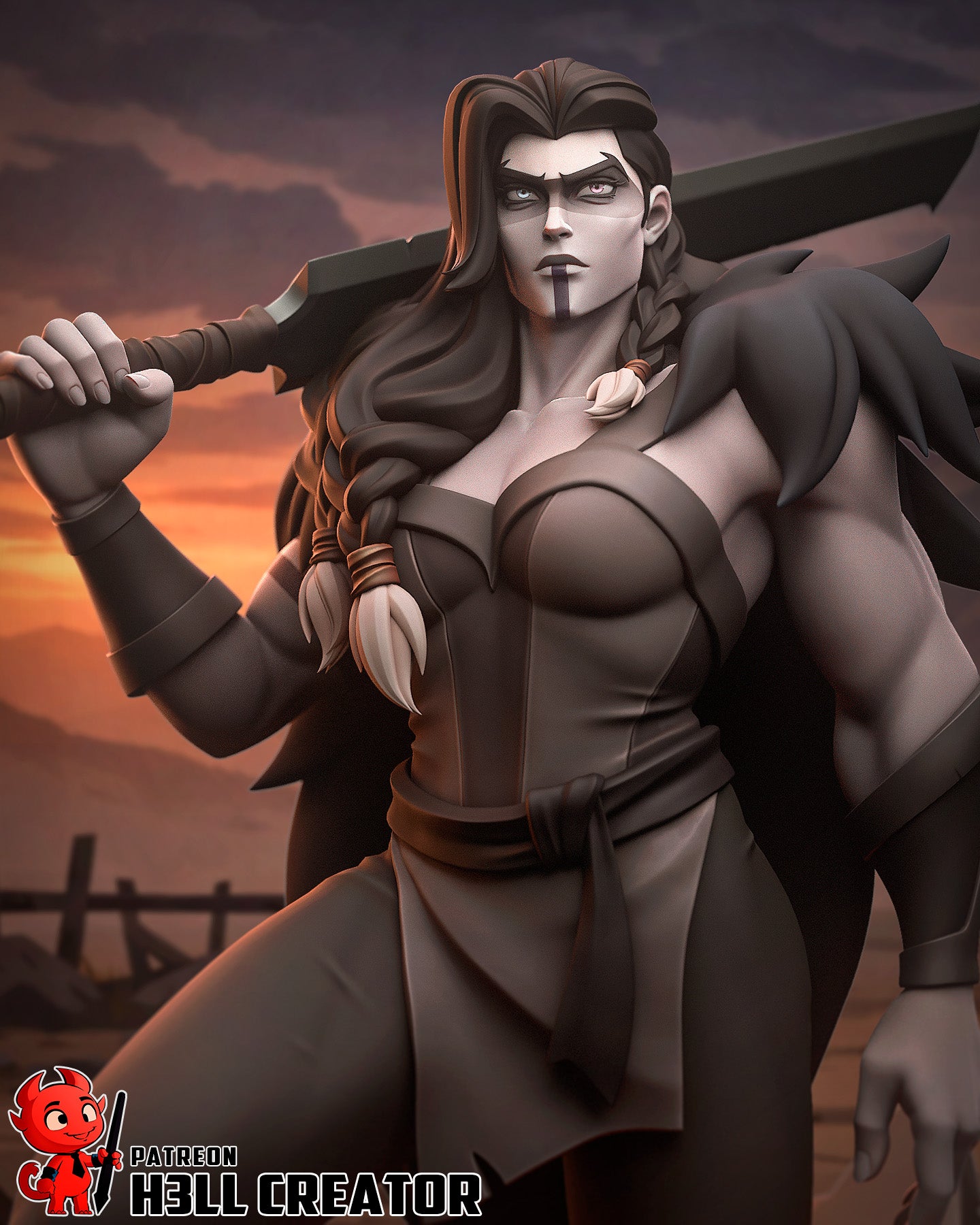Yasha (The Mighty Nein) - 3D Printed Fan Art Model Kit