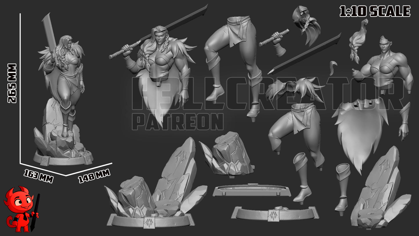 Yasha (The Mighty Nein) - 3D Printed Fan Art Model Kit