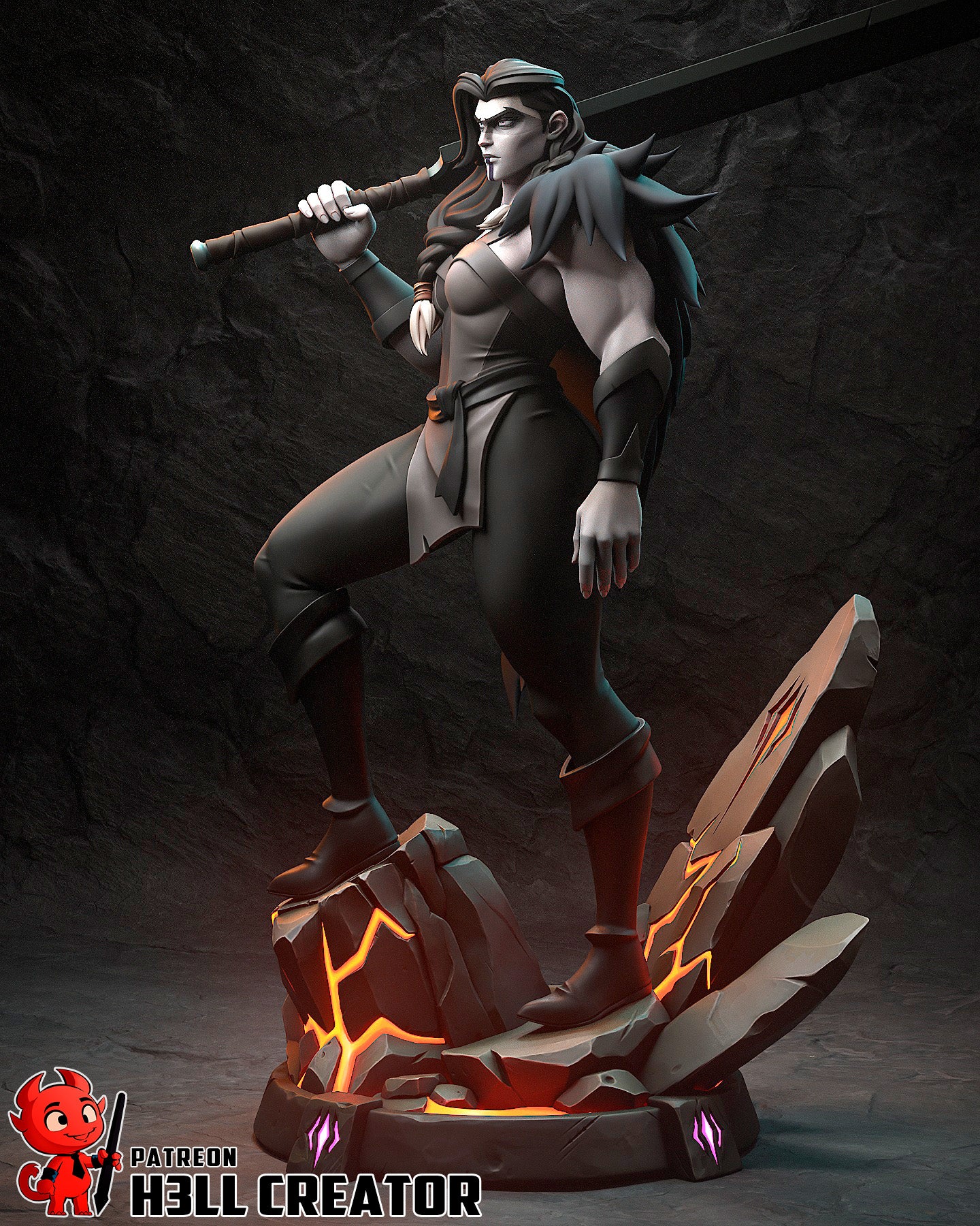 Yasha (The Mighty Nein) - 3D Printed Fan Art Model Kit