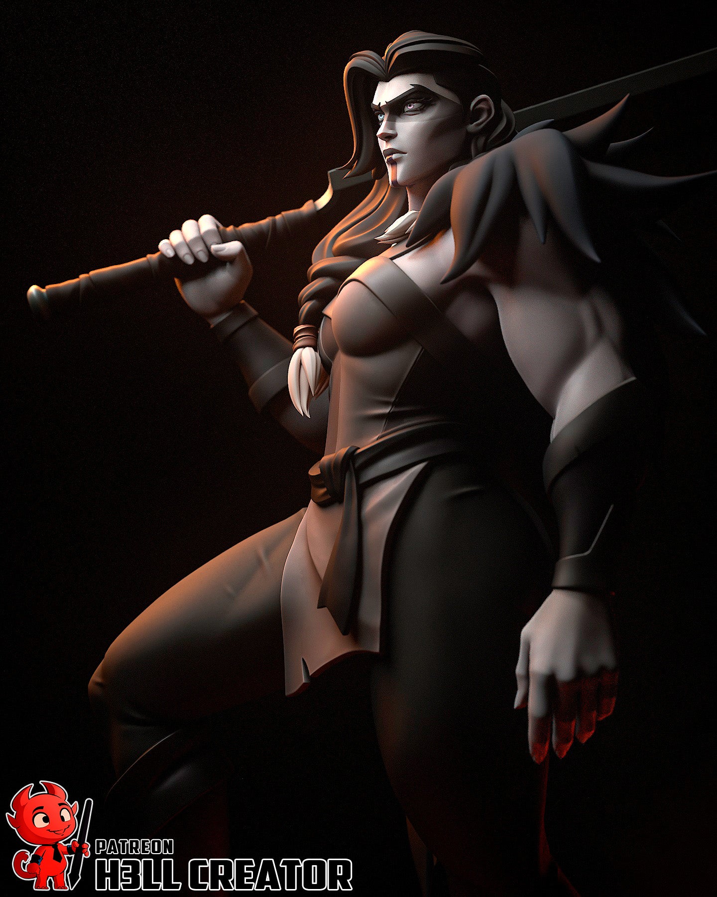 Yasha (The Mighty Nein) - 3D Printed Fan Art Model Kit