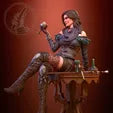 Yennifer (Witcher 3) 3d Printed Model Kit - 1:12