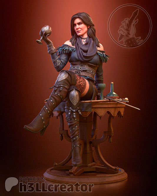 Yennifer (Witcher 3) 3d Printed Model Kit - 1:12