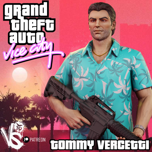 Tommy Vercetti (GTA Vice City) - 3D Print Model Kit - Fan Art