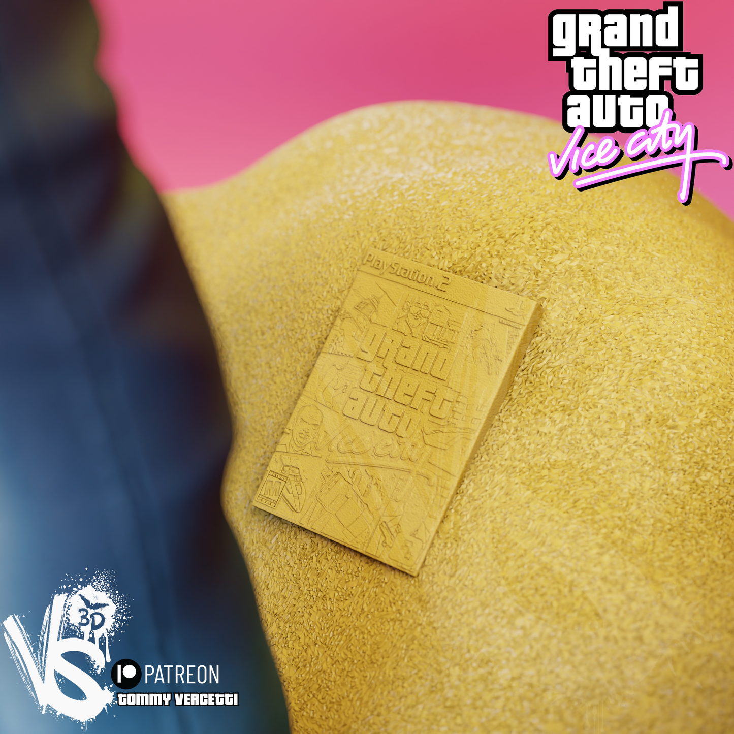 Tommy Vercetti (GTA Vice City) - 3D Print Model Kit - Fan Art