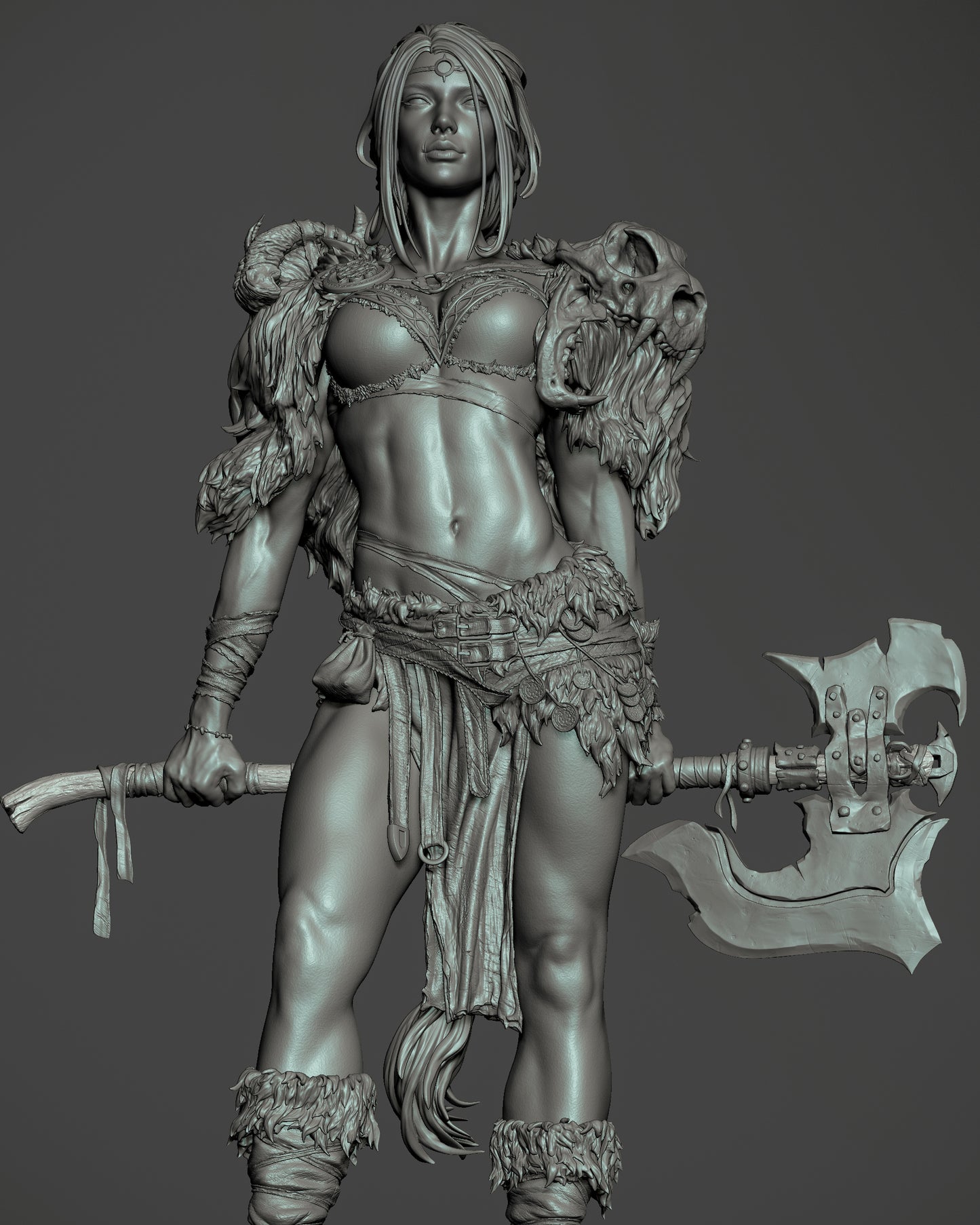 Barbarion Queen - 3D Printed Model Kit - 6 and 9 Scale
