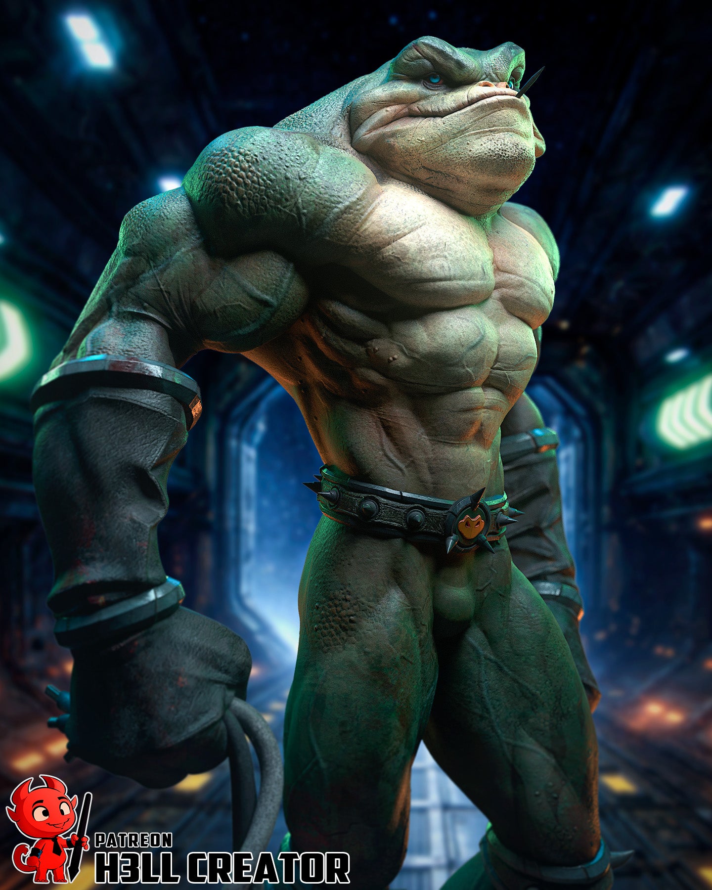 Zitz (Battletoads) - 3D Printed Fan Art Model Kit