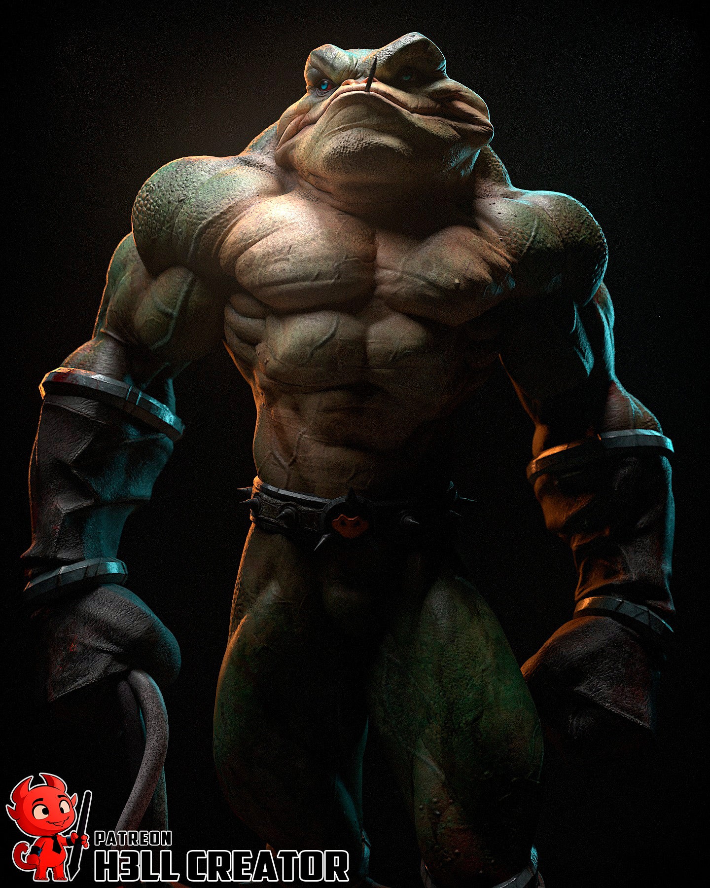 Zitz (Battletoads) - 3D Printed Fan Art Model Kit