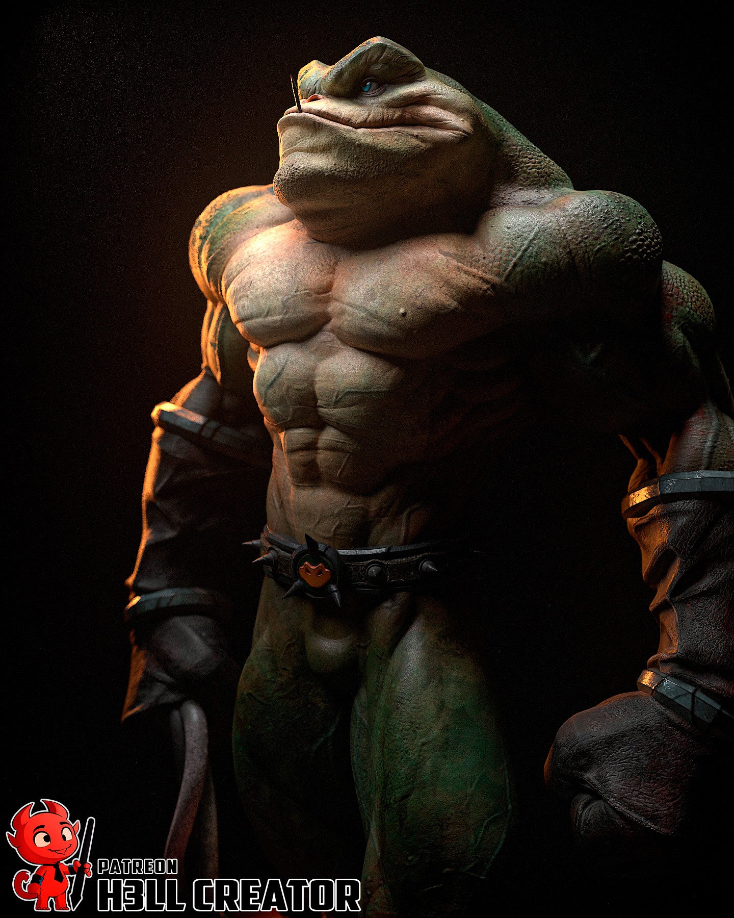 Zitz (Battletoads) - 3D Printed Fan Art Model Kit