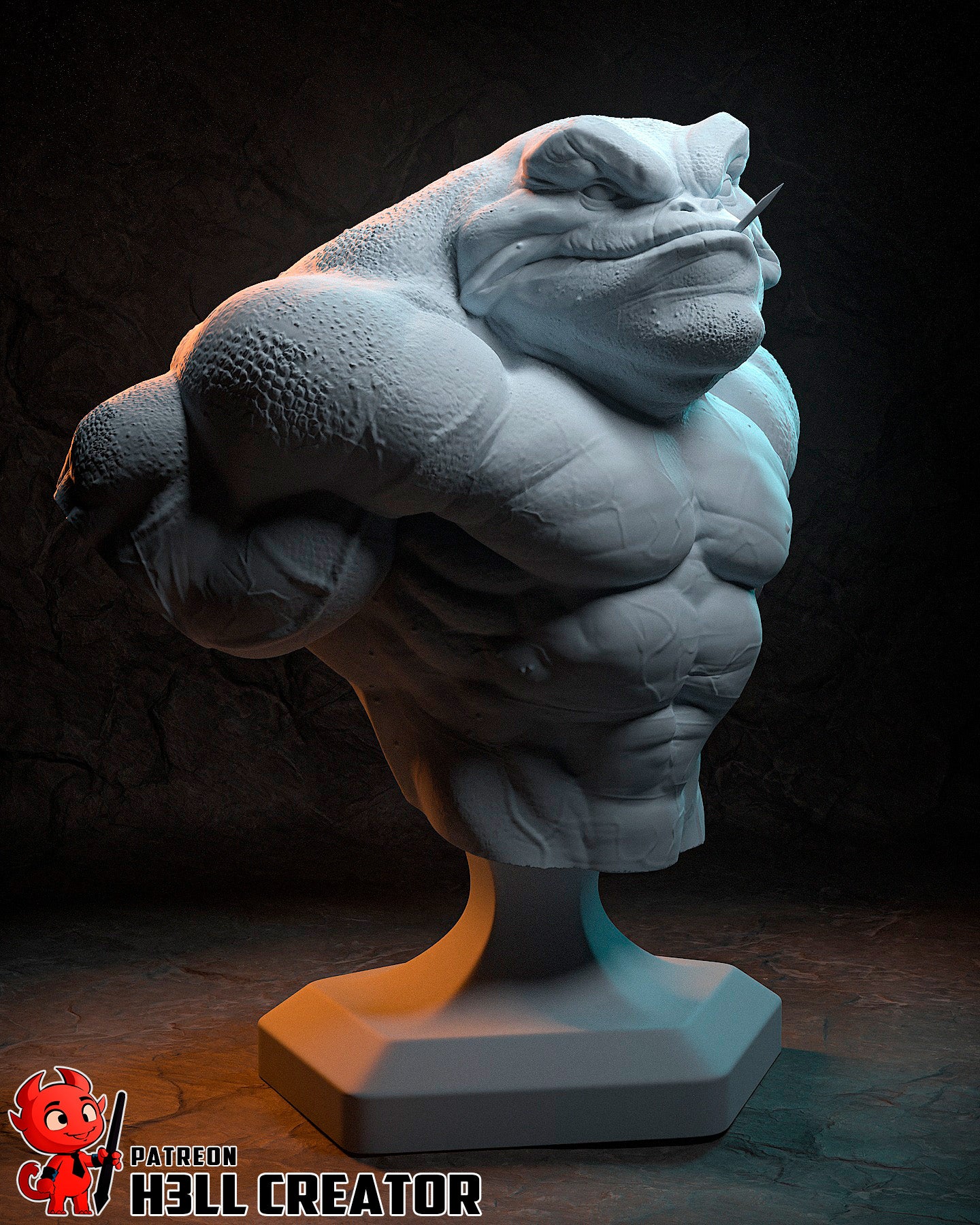 Zitz (Battletoads) - 3D Printed Fan Art Model Kit