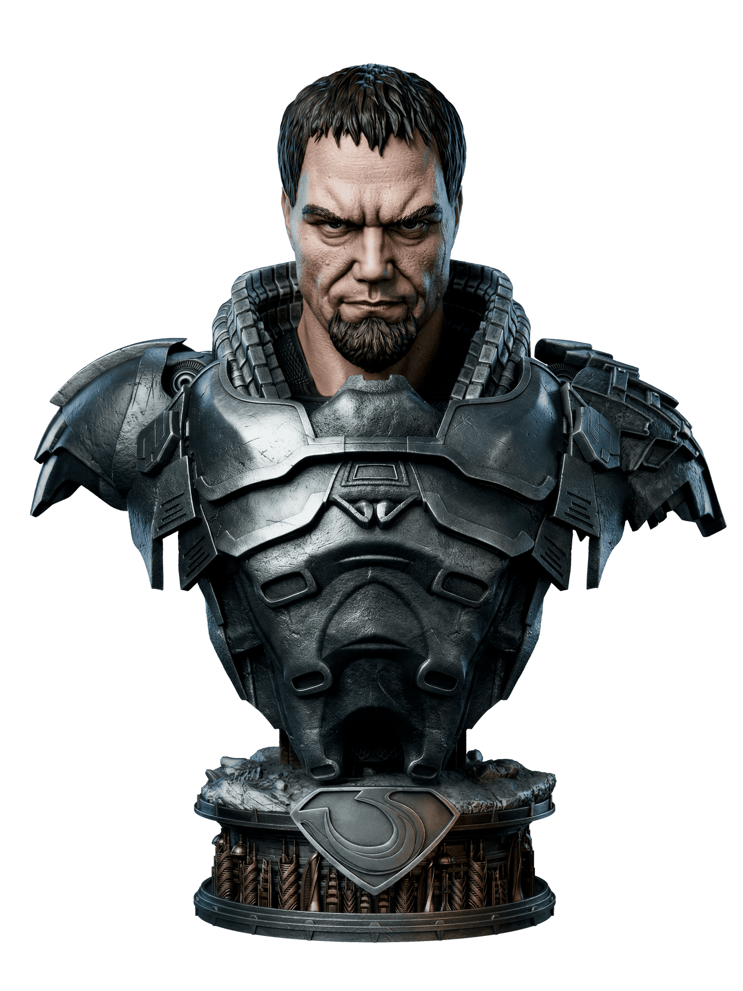 General Zod - Portrait Bust - 4 or 8 scale - 3D Model Kit - Fan Art