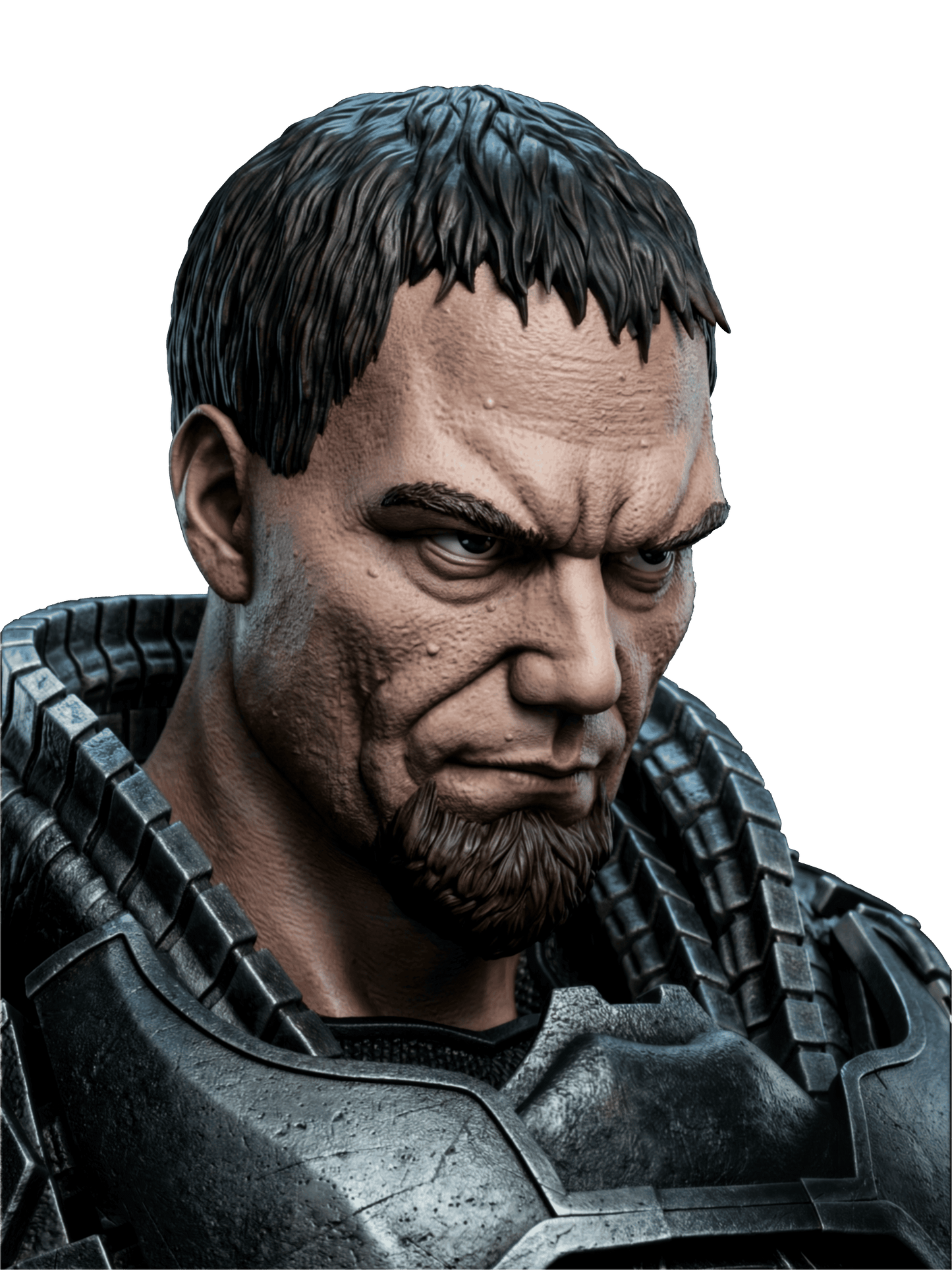 General Zod - Portrait Bust - 4 or 8 scale - 3D Model Kit - Fan Art