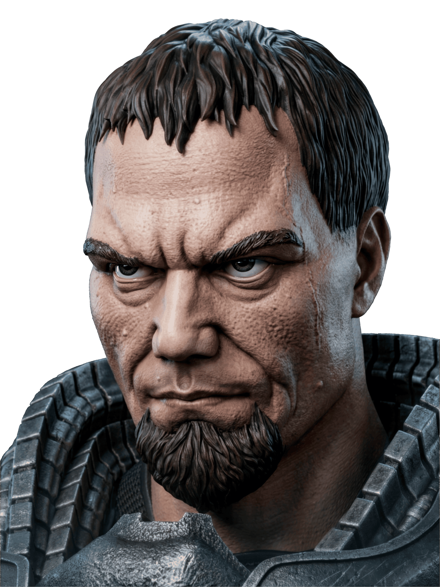 General Zod - Portrait Bust - 4 or 8 scale - 3D Model Kit - Fan Art