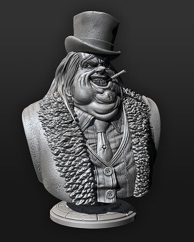 The Penguin Bust - 100 to 200mm 3D Print (Fan Art)