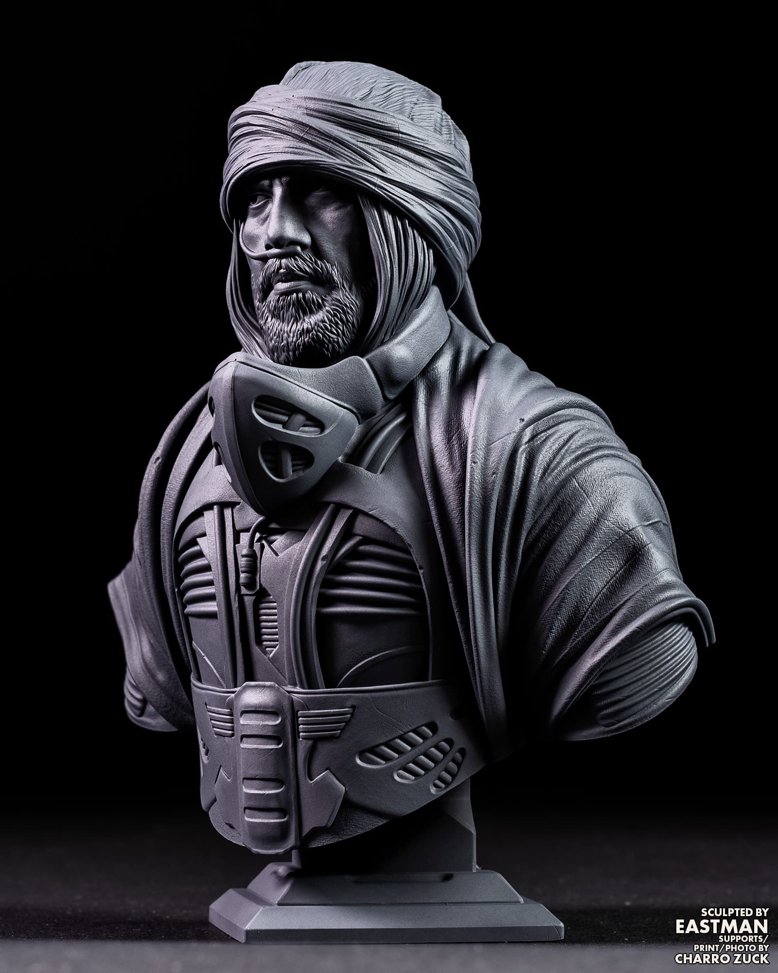 Stilgar (Dune) Bust - 99mm to 199mm 3D Print (Fan Art)