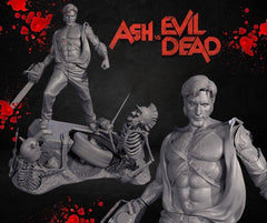 Ash - Evil Dead 3D Model Kit - Unpainted and Unassembled Statue