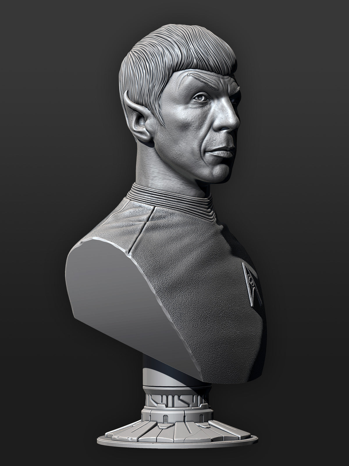 Spock (Star Trek) Bust - 133mm to 266mm 3D Print (Fan Art)