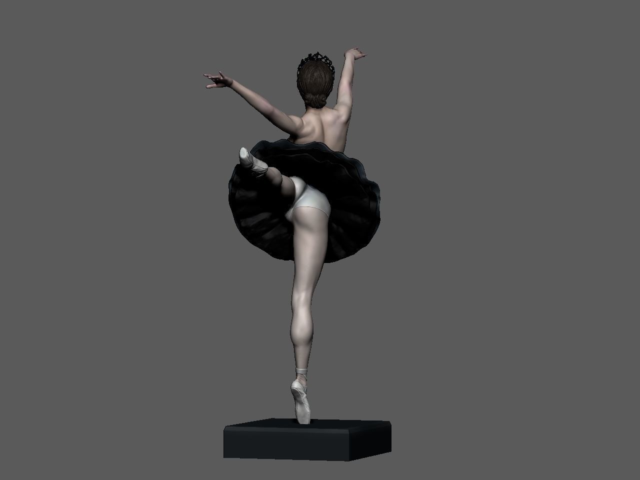 Black Swan Statue 3D Print Model Kit Unpainted and Unassembled 240mm