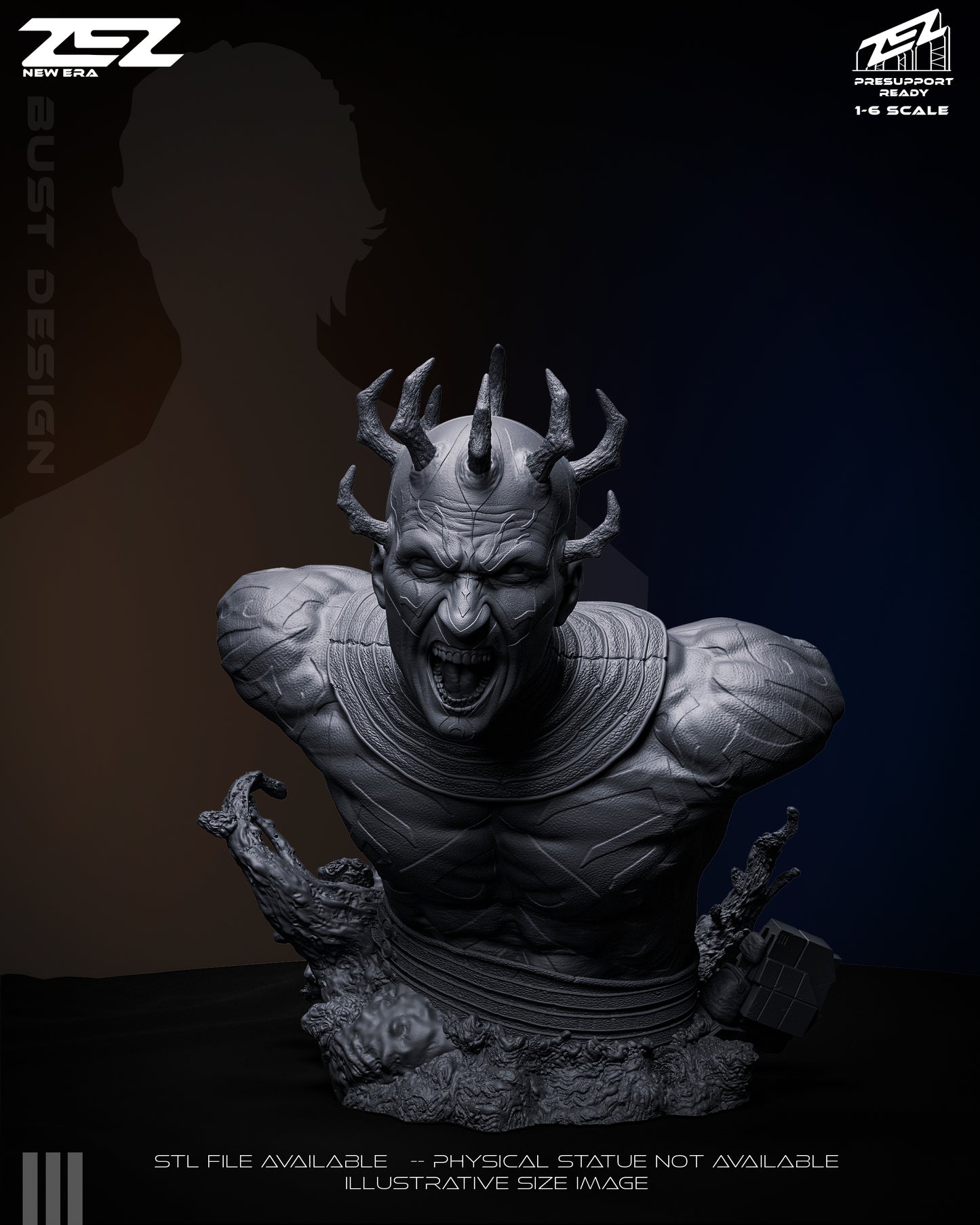 Darth Maul - 3D Printed Statue / Bust model kit 6 scale
