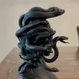 Medusa Bust - Custom Size 3D Print.  One part.