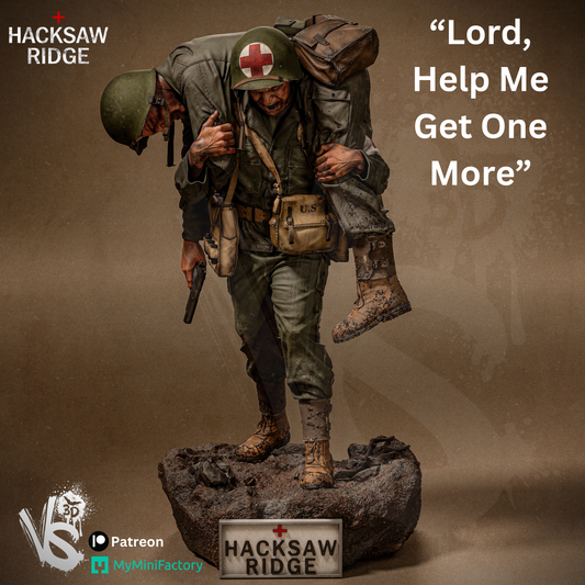 Desmond Doss (Hacksaw Ridge) - Sculpt - 3d Printed Model Kit