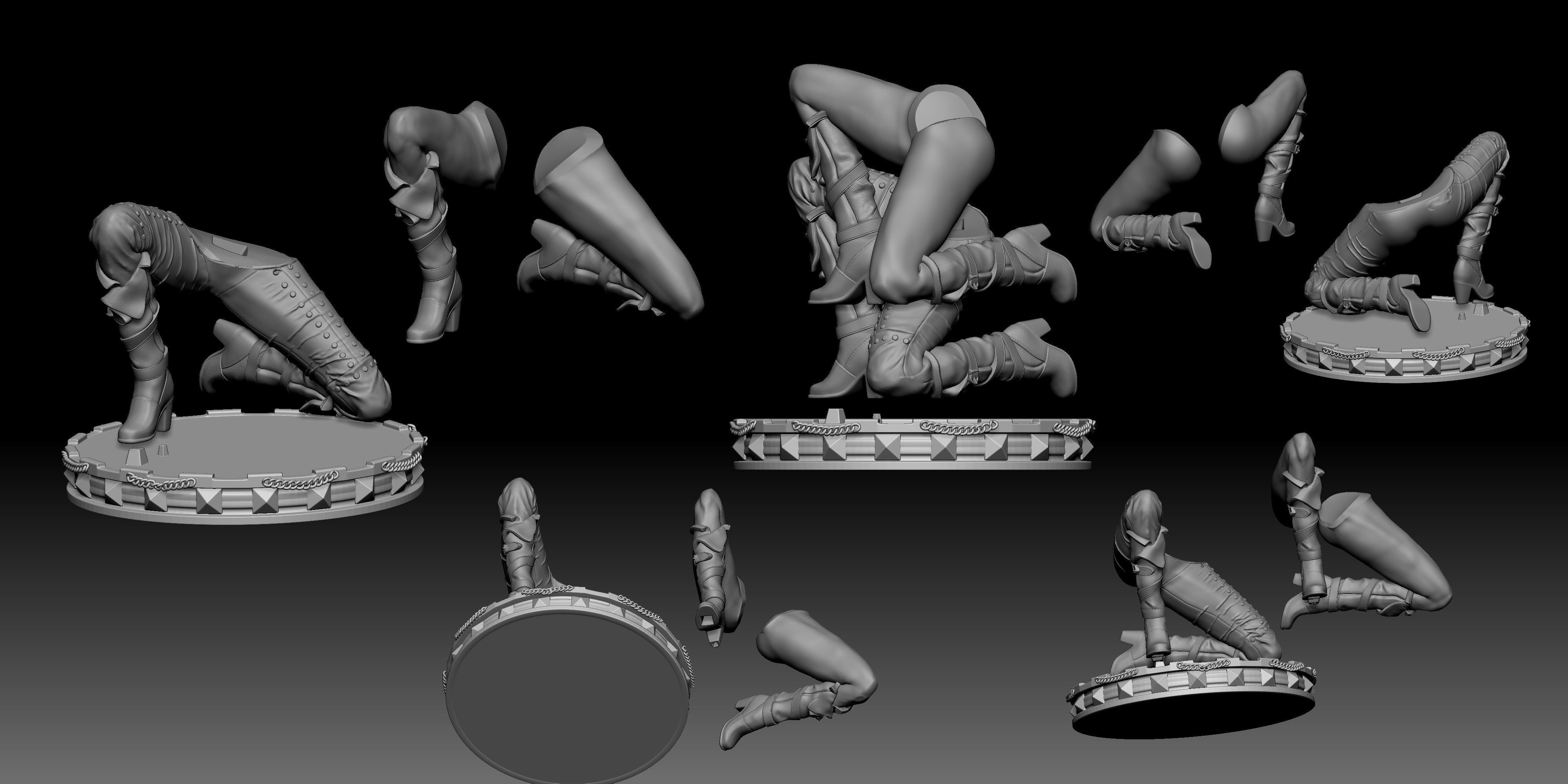 Ciri the Witcher 3D Print model - Fan Art, SFW/NSFW 75mm or 180mm