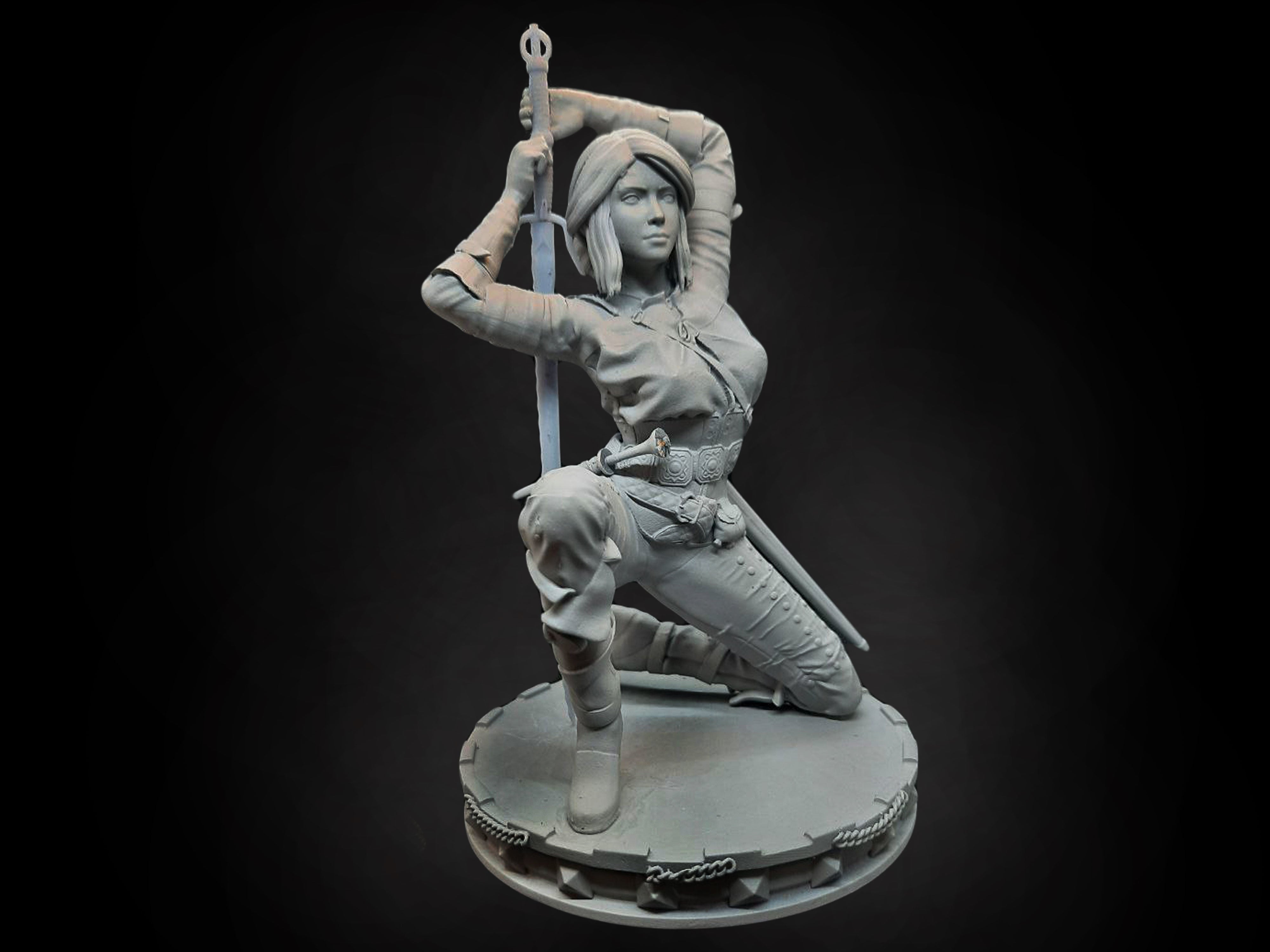 Ciri the Witcher 3D Print model - Fan Art, SFW/NSFW 75mm or 180mm