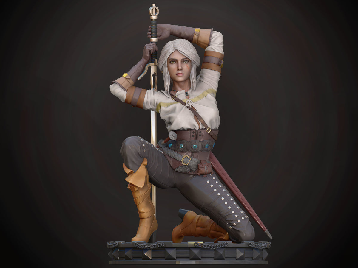 Ciri the Witcher 3D Print model - Fan Art, SFW/NSFW 75mm or 180mm