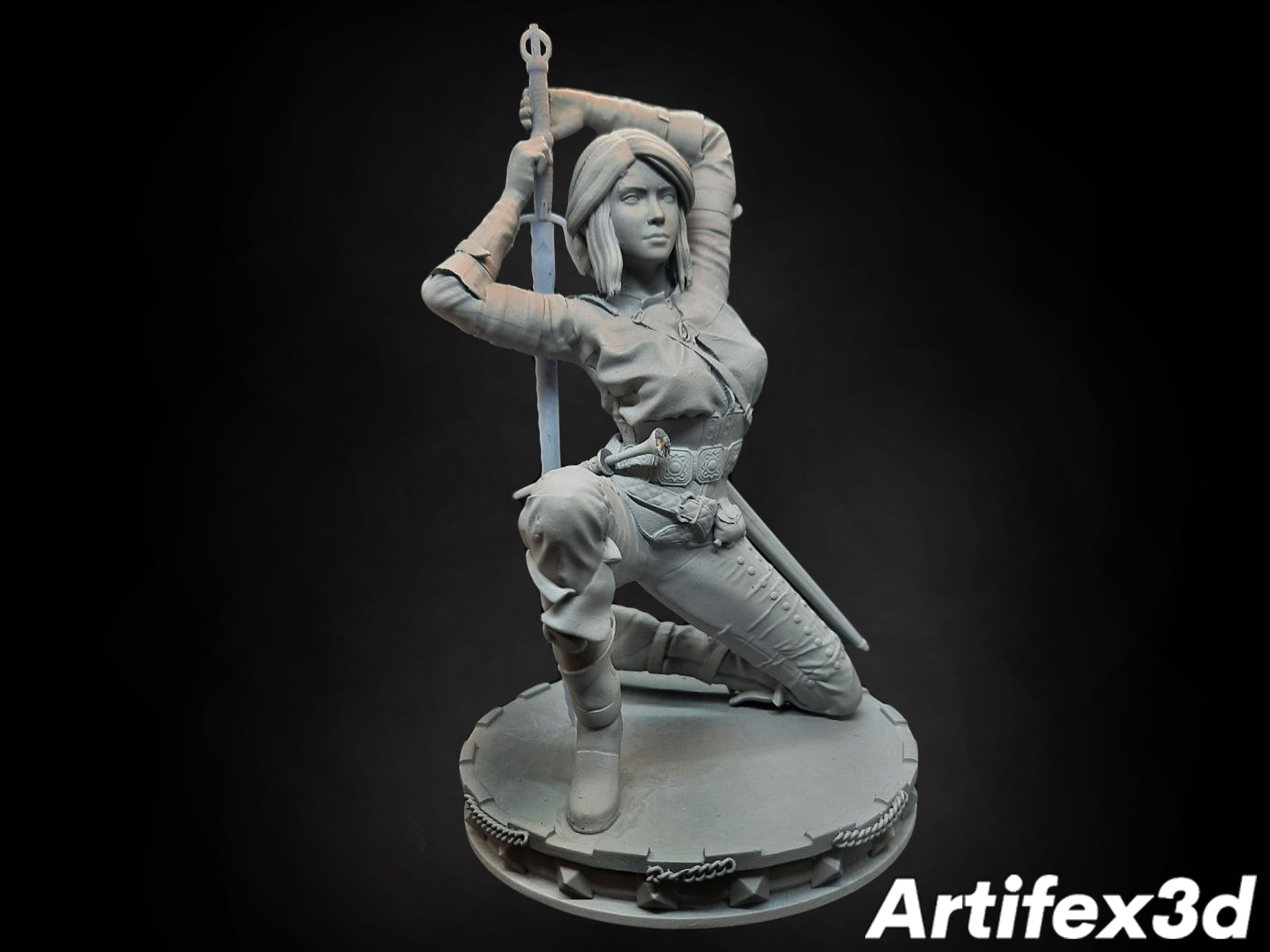 Ciri the Witcher 3D Print model - Fan Art, SFW/NSFW 75mm or 180mm