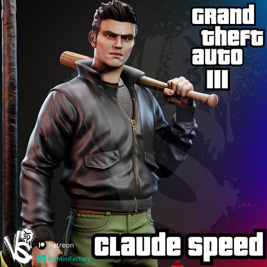Claude Speed (GTA III) - 3D Print Kit - Fan Art