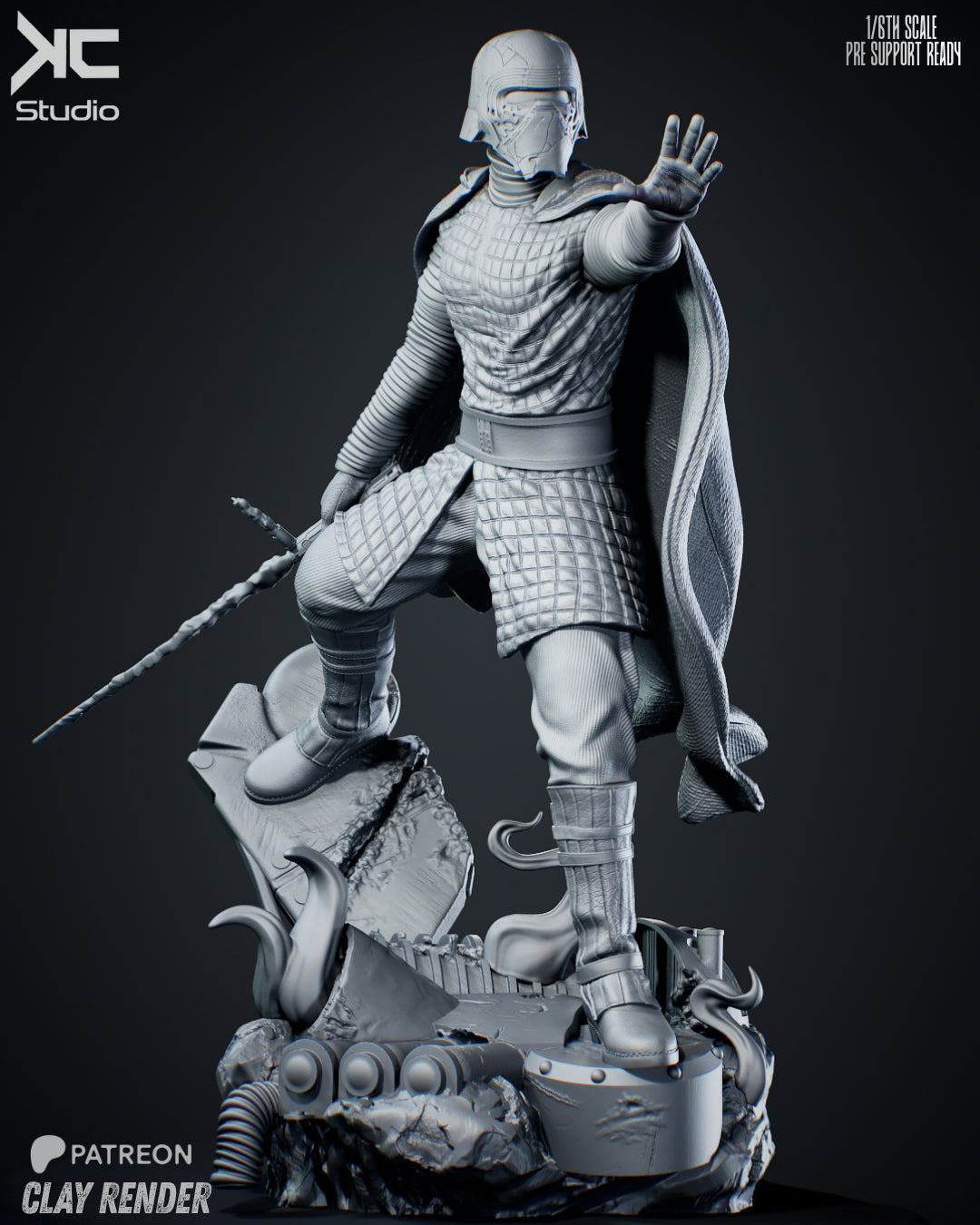 Kylo Ren - 3D Printed Statue Model Kit