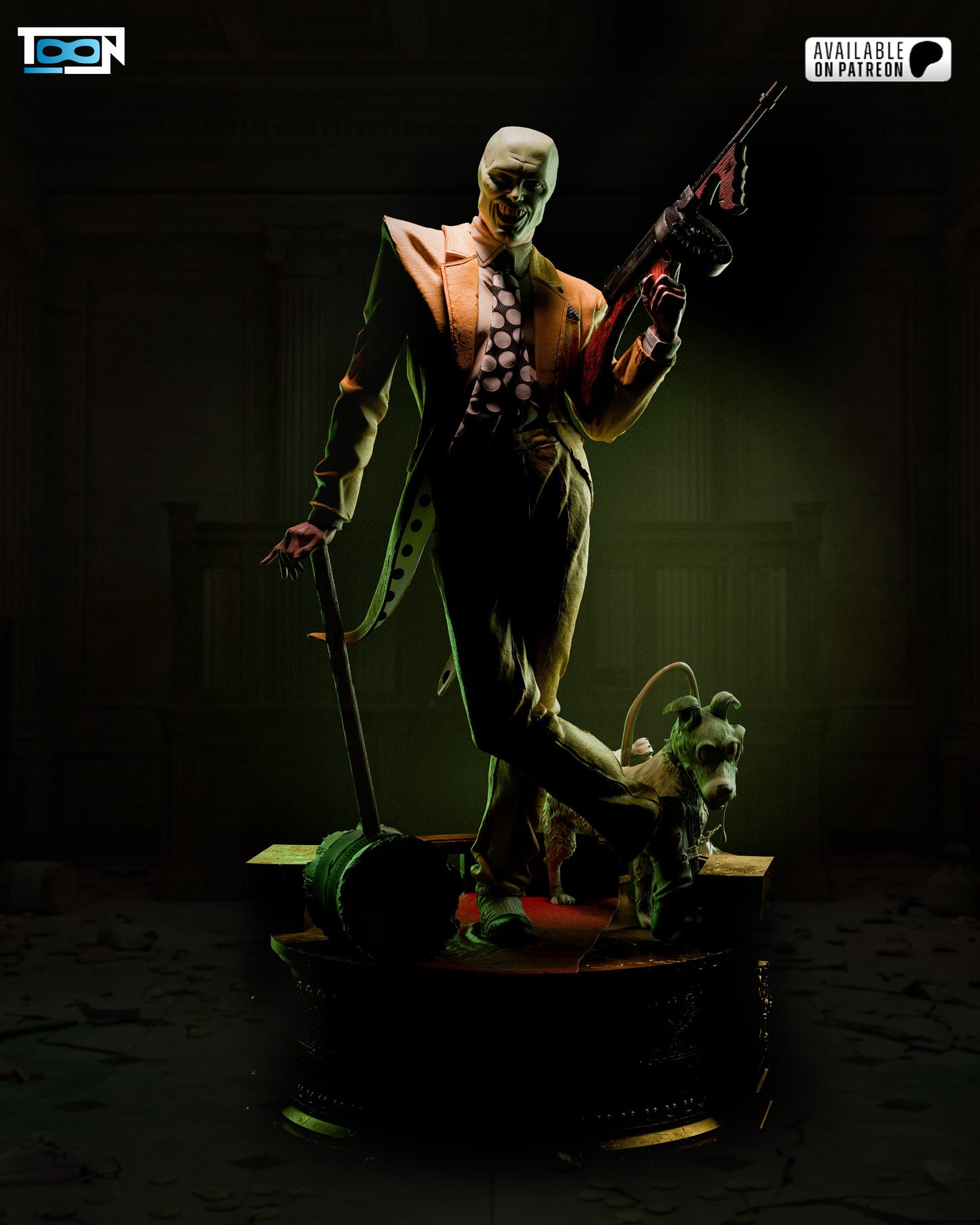 The Mask Statue - 3D Printed Model Kit - 6 Scale