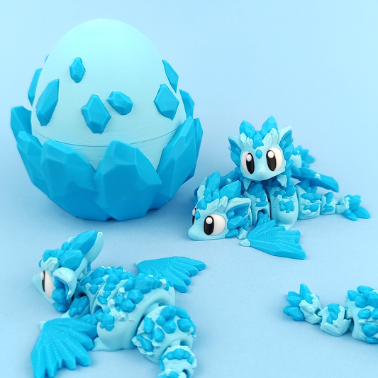 Crystal Mini Dragon and Egg