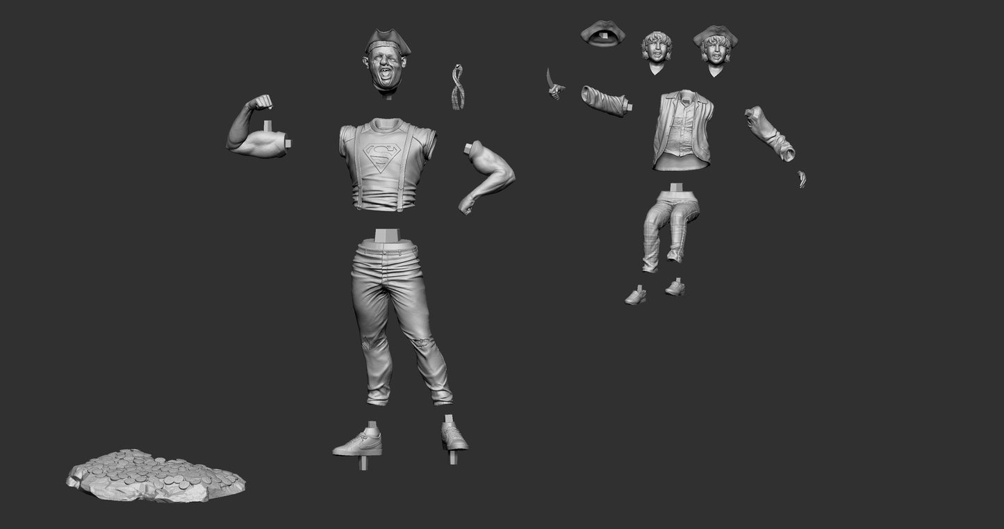 The Goonies 3D Printed Kit - 10 Scale/ 6 Scale - Unpainted / Unassembled Statue