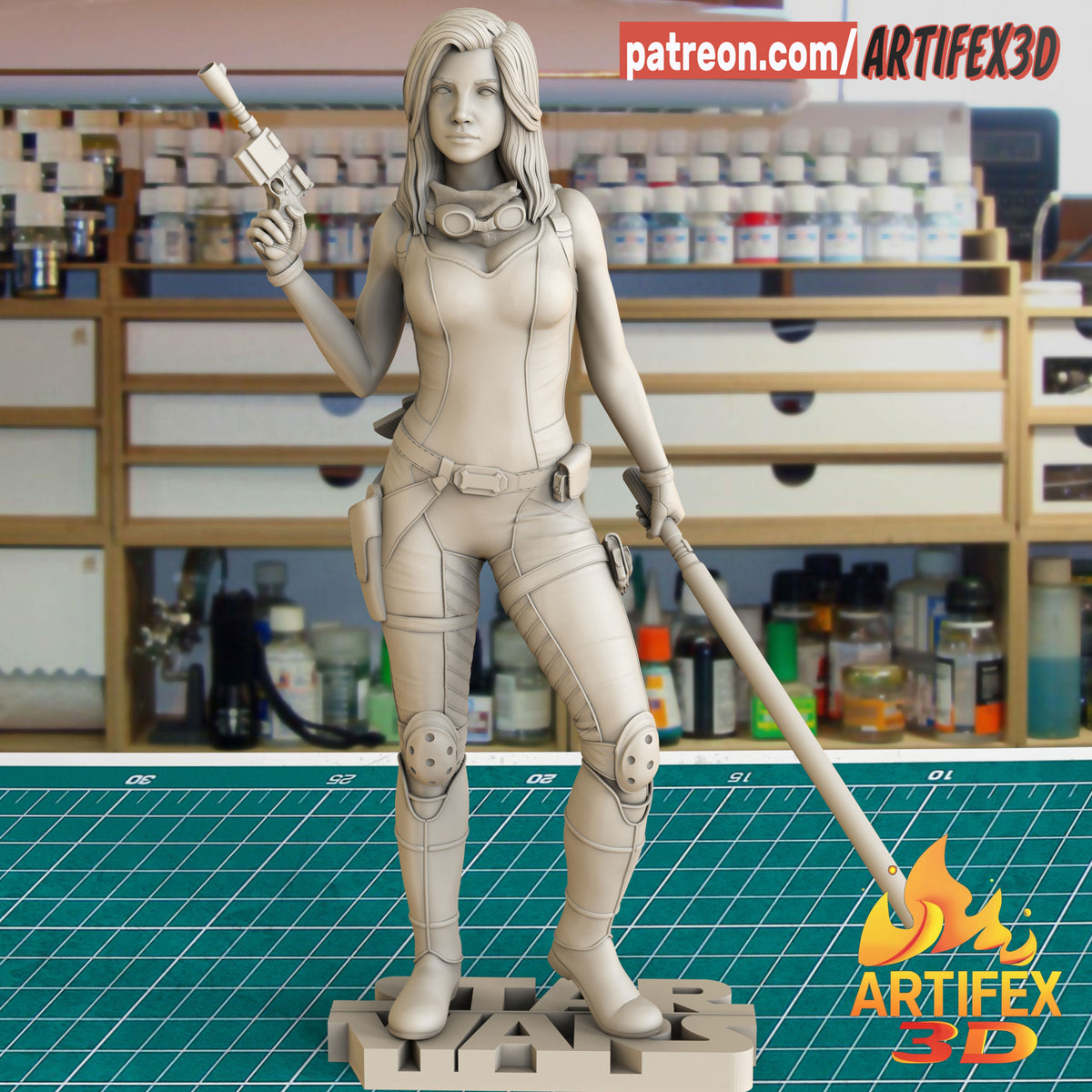 Mara Jade (Star Wars) - 3D Print - Fan Art