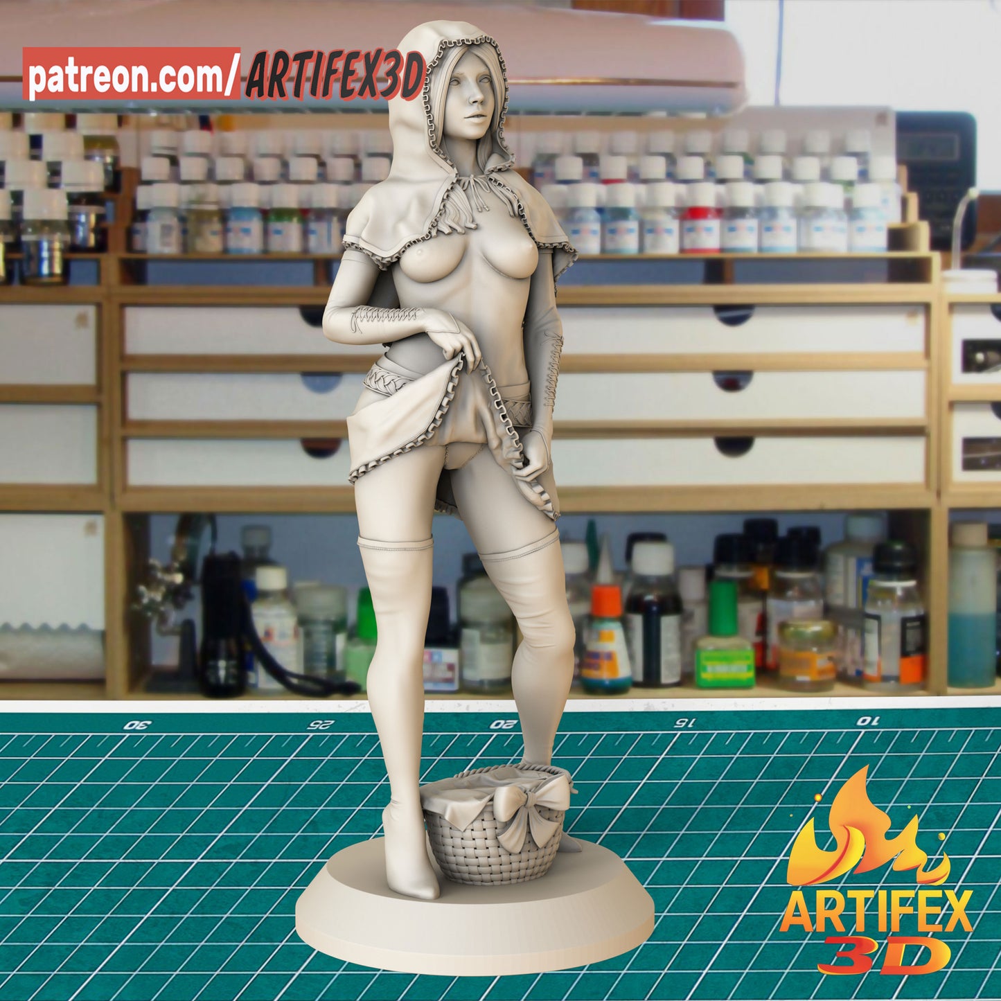Snow White - 3D Printed Model Kit -180mm Unpainted and Unassembled