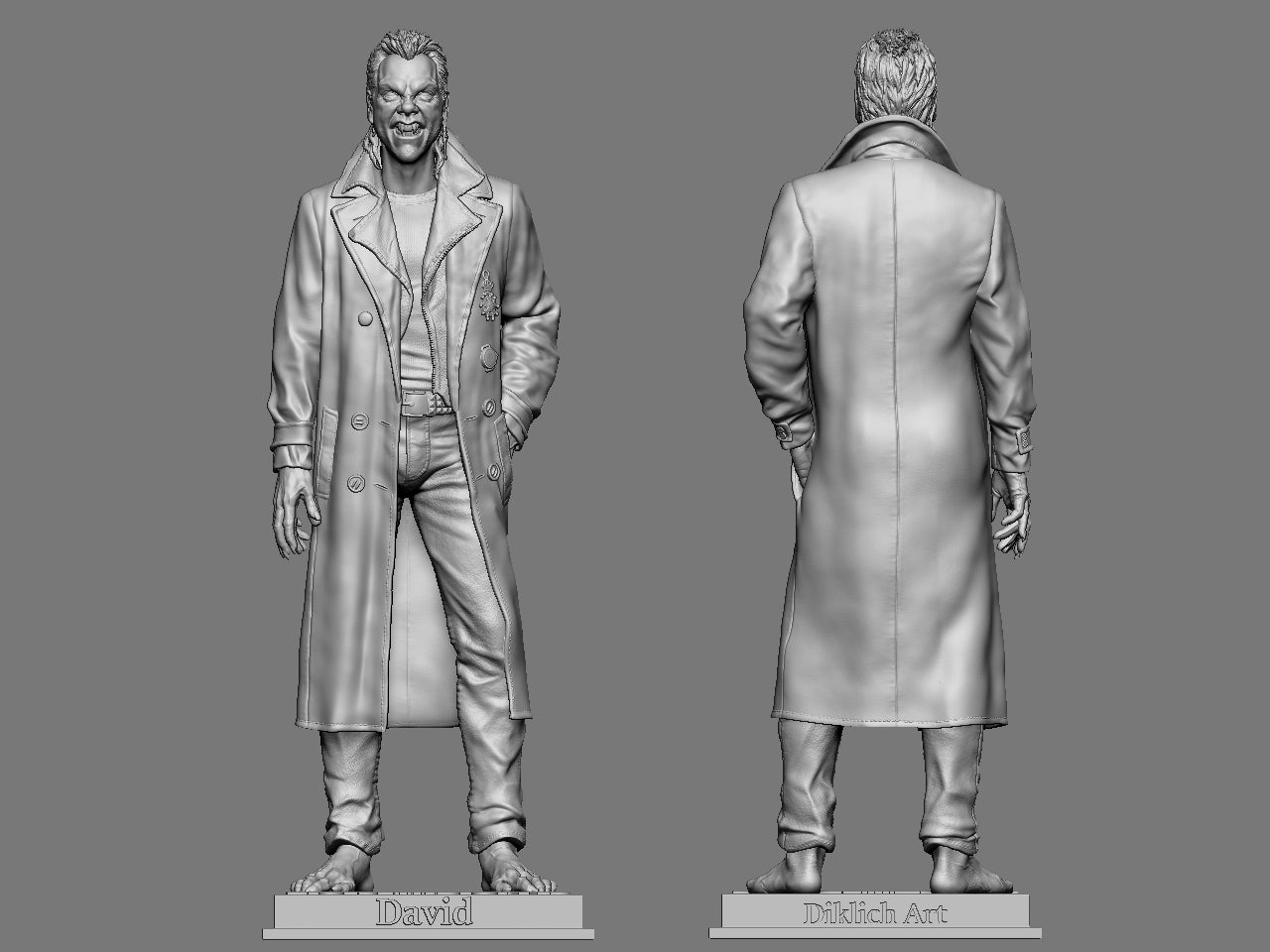 David - The Lost Boys - 3D Printed Statue / Bust