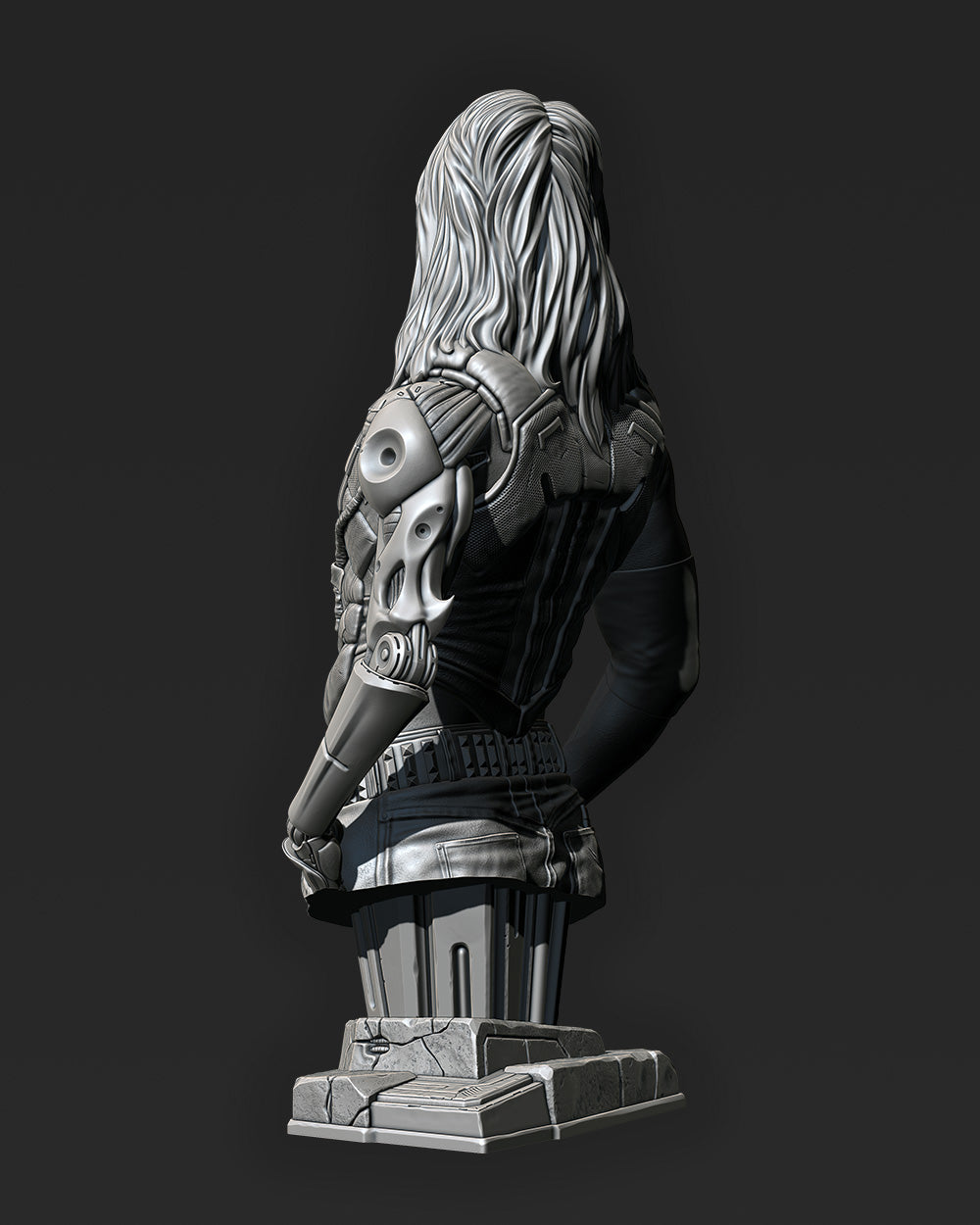 Johnny Silverhand Bust (Fan Art) 276mm or 188mm - 3D Print