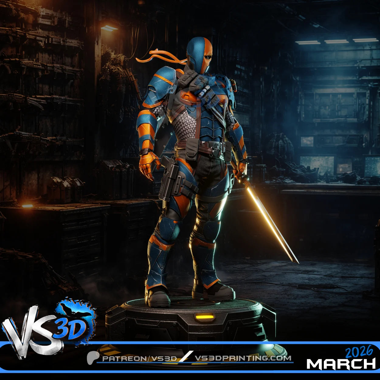 Deathstroke (Arkham Origins) - 3D Model Kit - 1:6 Scale