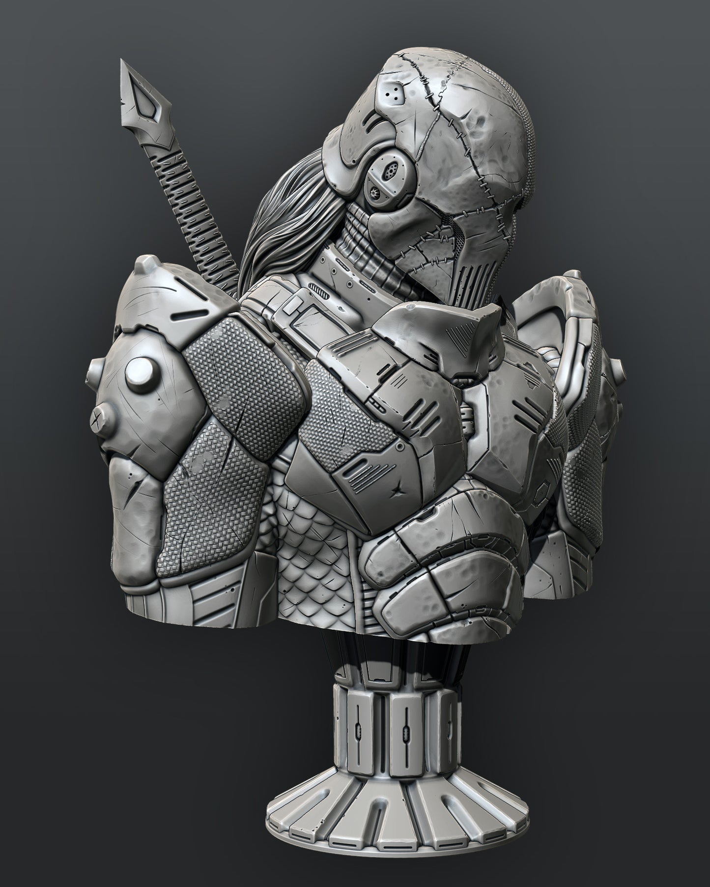Death Stroke Bust 3D Printed