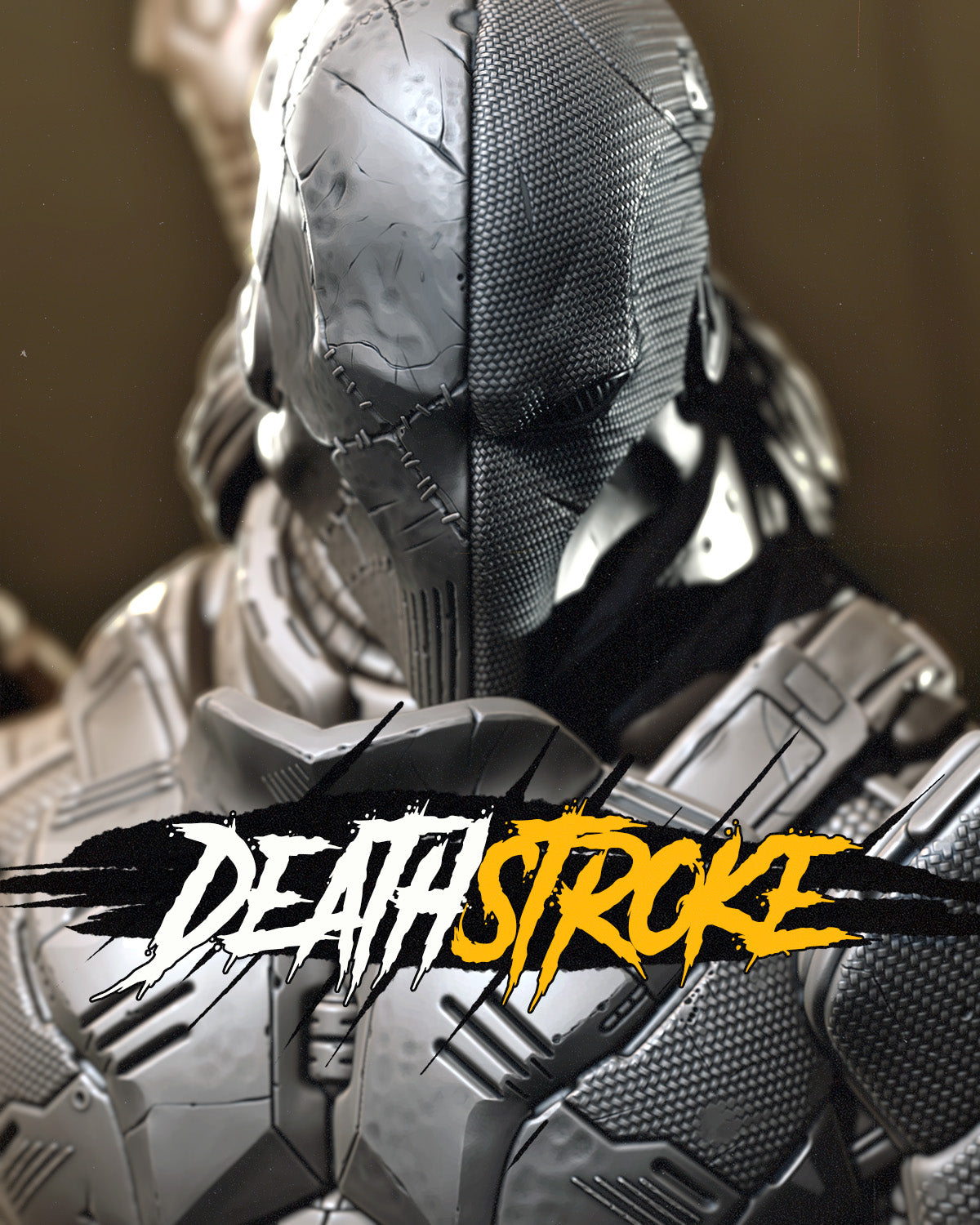 Death Stroke Bust 3D Printed