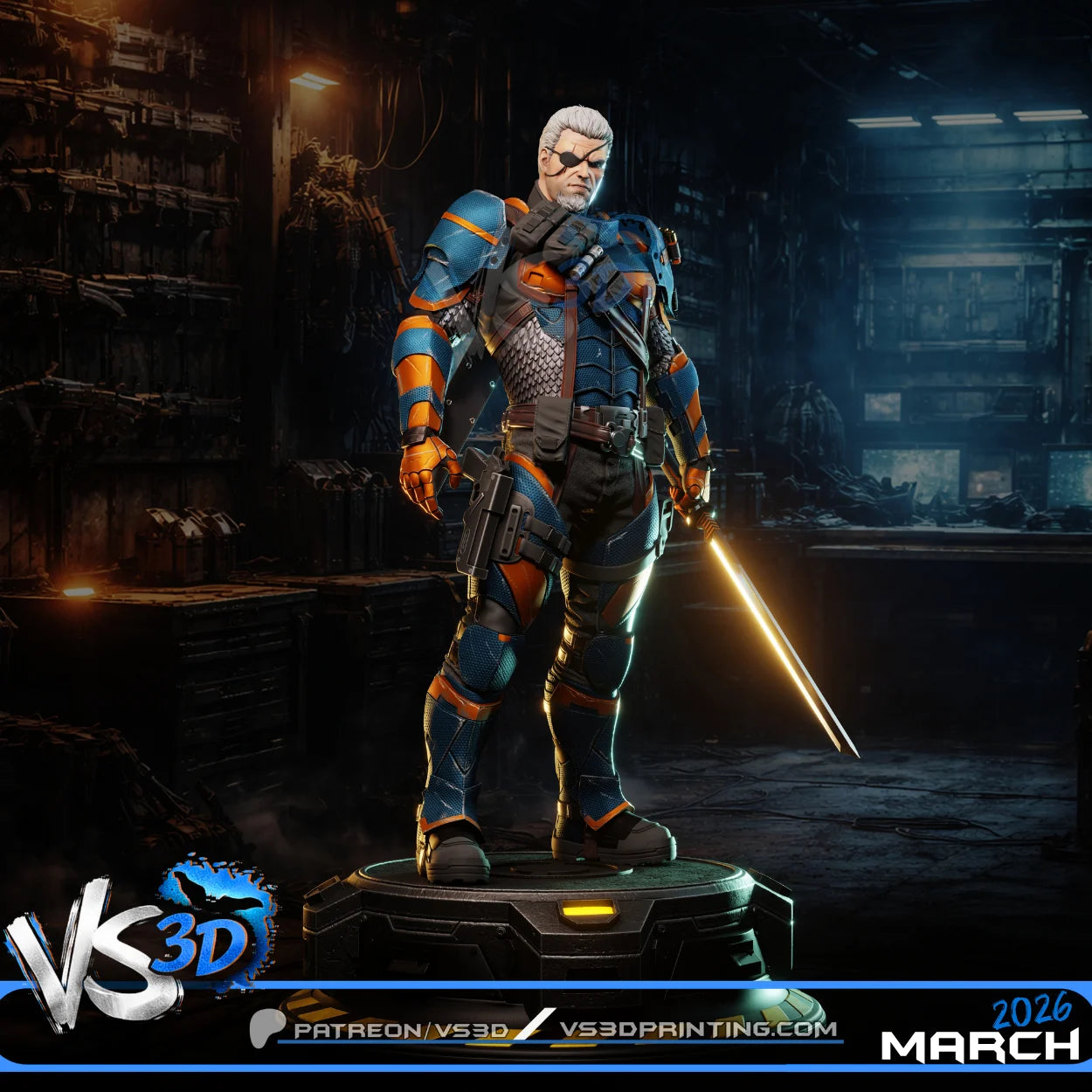Deathstroke (Arkham Origins) - 3D Model Kit - 1:6 Scale