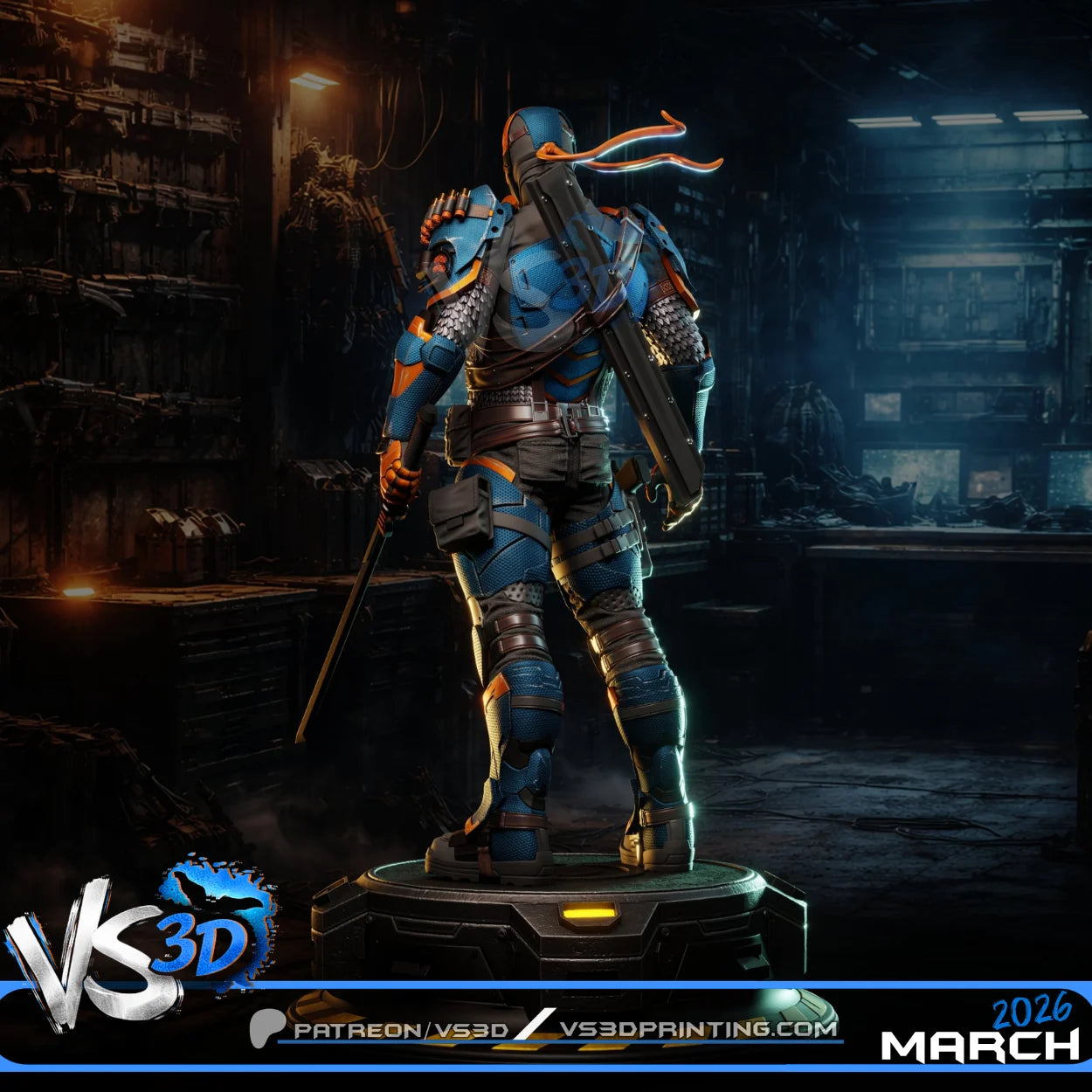 Deathstroke (Arkham Origins) - 3D Model Kit - 1:6 Scale