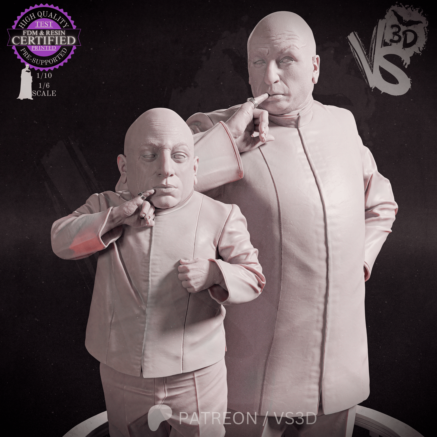 Dr. Evil (Austin Powers) - 3d Printed Model Kit