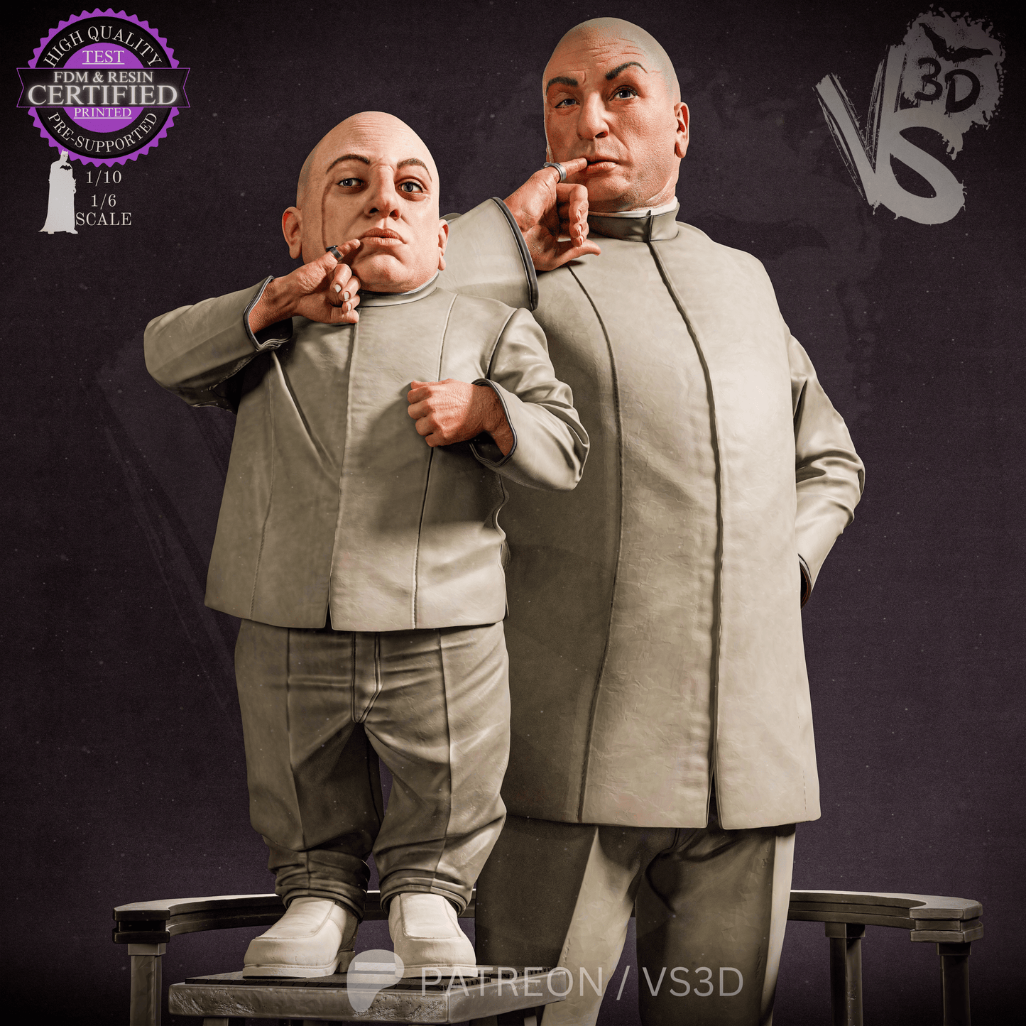 Dr. Evil (Austin Powers) - 3d Printed Model Kit