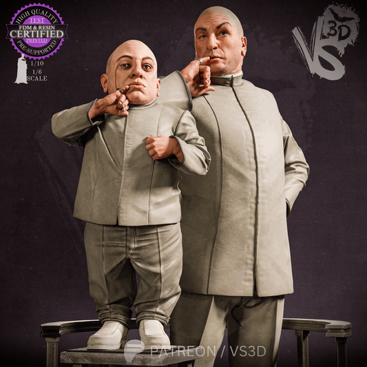 Dr. Evil (Austin Powers) - Bust - 3d Printed Model Kit