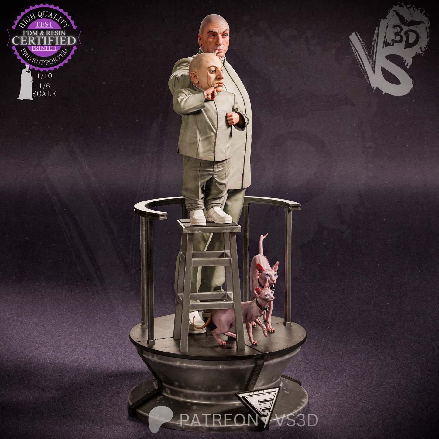 Dr. Evil (Austin Powers) - 3d Printed Model Kit