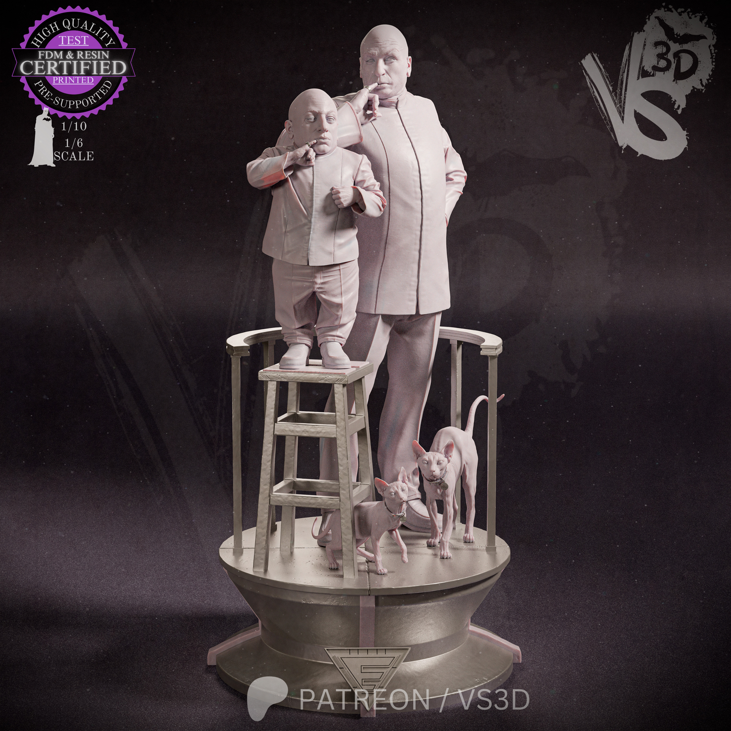 Dr. Evil (Austin Powers) - 3d Printed Model Kit
