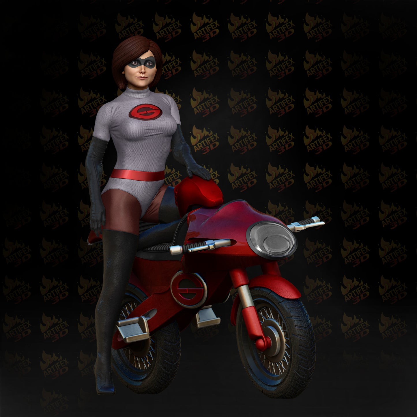 Elastigirl (Incredibles) - 3D Print - Fan Art - 75mm and 180mm SFW